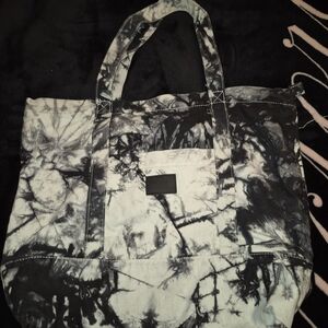 Victoria Secret Stylish Black and Gray Tote Bag